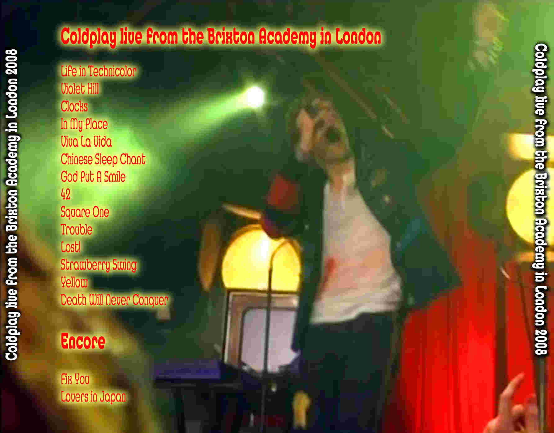 Coldplay  Live At Brixton Academy Bbc Radio 1 (2008) Custom : Back